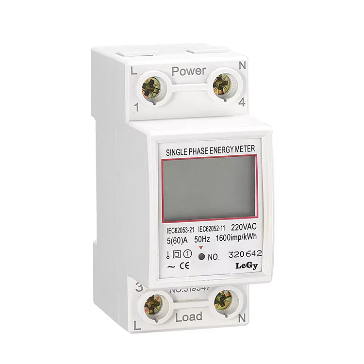 Medidor básico de energia em trilho DIN