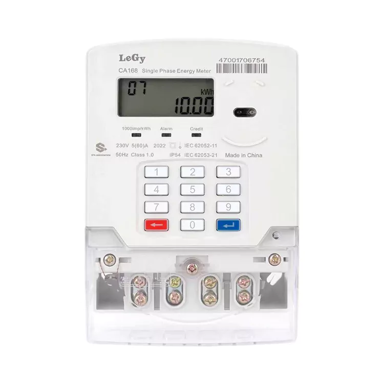 Medidor de energia pré-pago com teclado monofásico