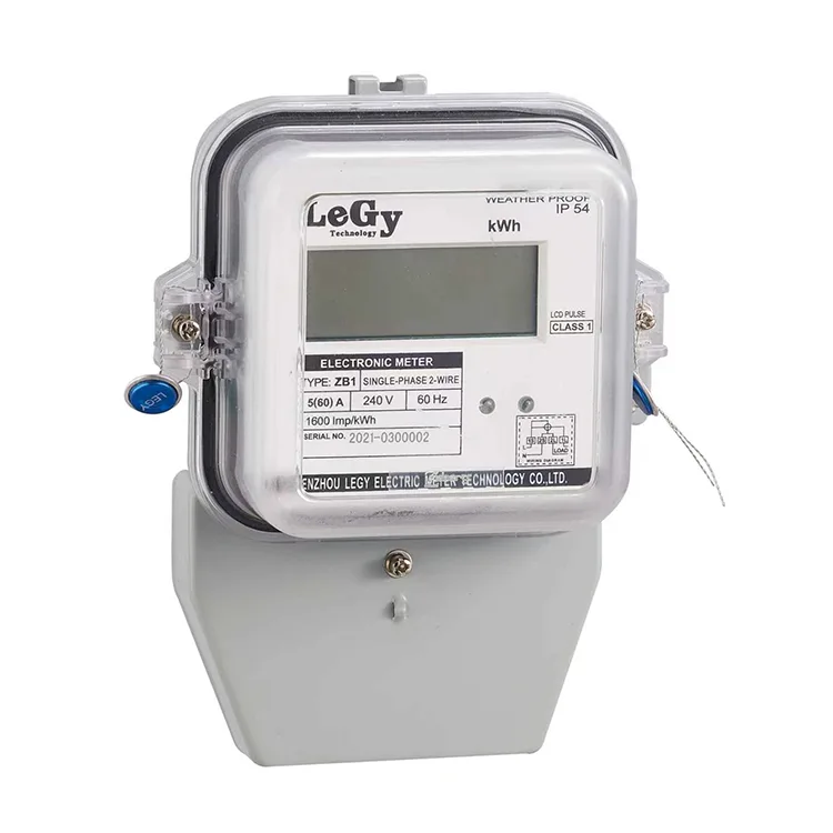 Medidor esperto multifuncional da energia da exposição LCD da fase monofásica