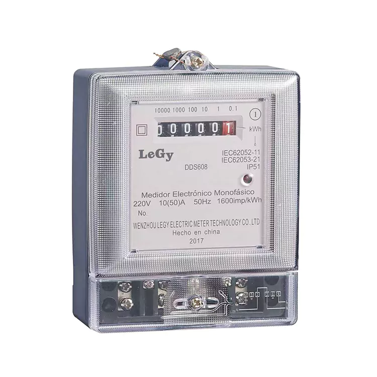 Medidor de energia inteligente monofásico RS485