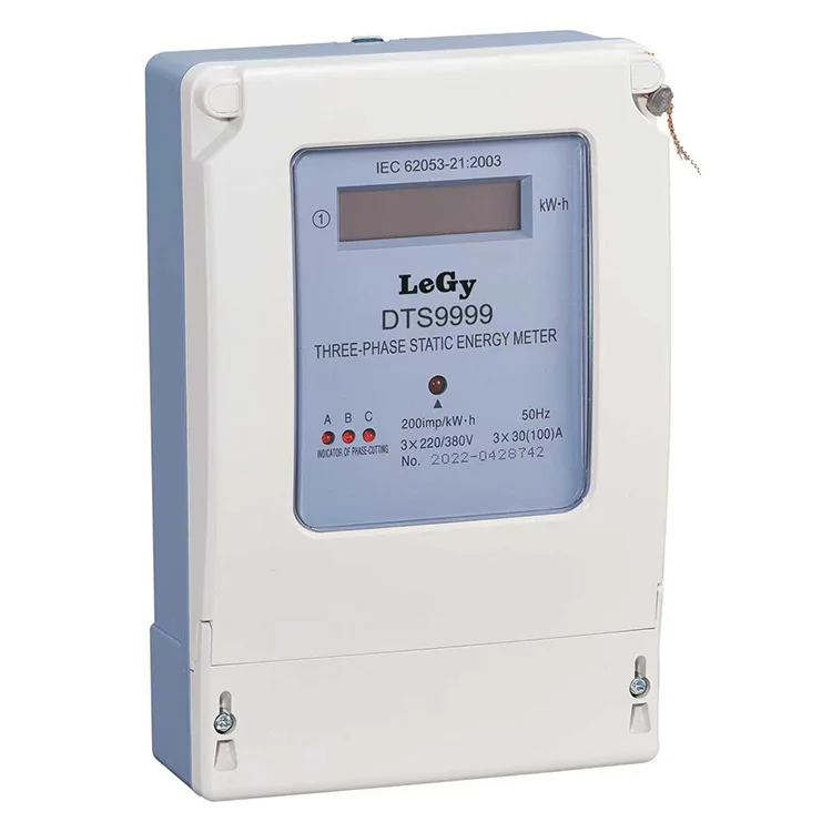 Medidor eletrônico trifásico de energia kWh